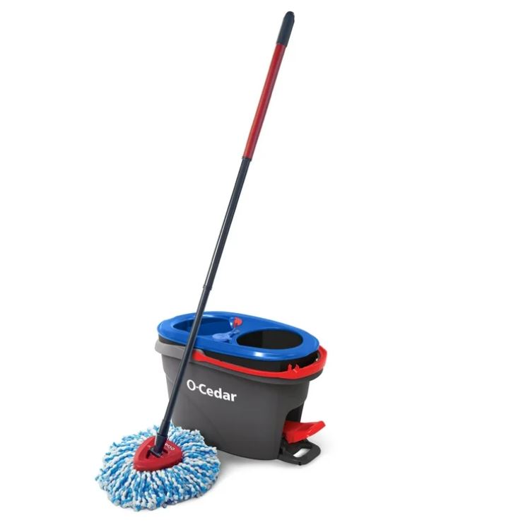 O-Cedar RinseClean™ Clean Water Spin Mop and Bucket System | Clean with Clean Water | Removes 99% of Bacteria