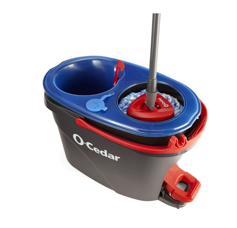O-Cedar RinseClean™ Clean Water Spin Mop and Bucket System | Clean with Clean Water | Removes 99% of Bacteria